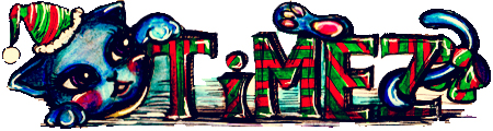 TiMEZロゴ 小林さん クリスマス猫